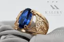 Sapphire Original Vintage 14K Rose Gold Ring Vintage vrc057r